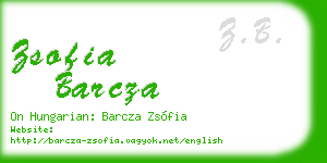 zsofia barcza business card