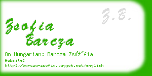 zsofia barcza business card